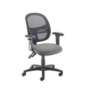 Image of Dams MTO Jota Mesh Medium Back Operators Chair with Adjustable Arms - Tarot Purp