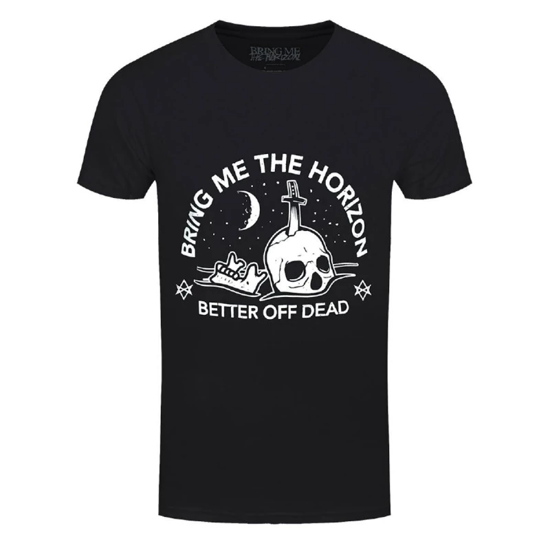 Image of Bring Me The Horizon Mens Happy Song T-Shirt in Black Size: Large Black Male L