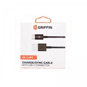 Image of Griffin 3m USB-A to USB-C Charge Sync Cable