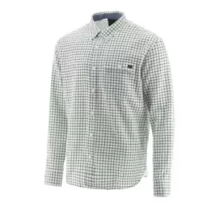 Image of Caterpillar Mens Tattersall Button Down Shirt (M) (Chive)