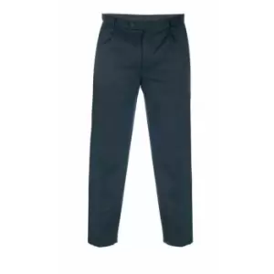 Image of Duke London Mens Wallis Kingsize Gabardine Trousers (42R) (Black)