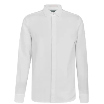 Image of Ted Baker Long Sleeve Topmark Shirt - White