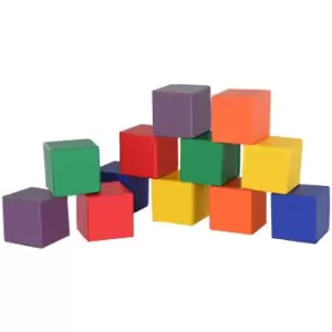 Image of Homcom 12 Piece Soft Play Blocks Assorted, Multi