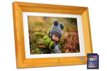 Image of Kodak High Resolution 1280 x 800 10" Digital Photo Frame inc Remote Control & 32GB SD Card - Burlywood