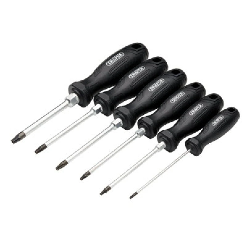 Image of Draper 13586 TX-STAR Tamperproof Hard Grip S/Driver Set 6 Pcs 13586