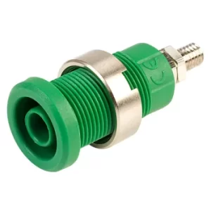 Image of PJP 3265-I-V Green Shrouded Socket (stud)