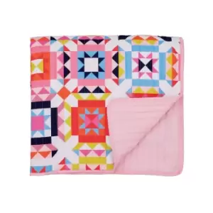 Image of Joules Patchwork Throw, Multi