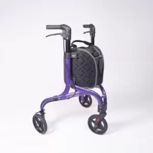 Image of NRS Healthcare Freestyle 3 Wheel Rollator - Purple