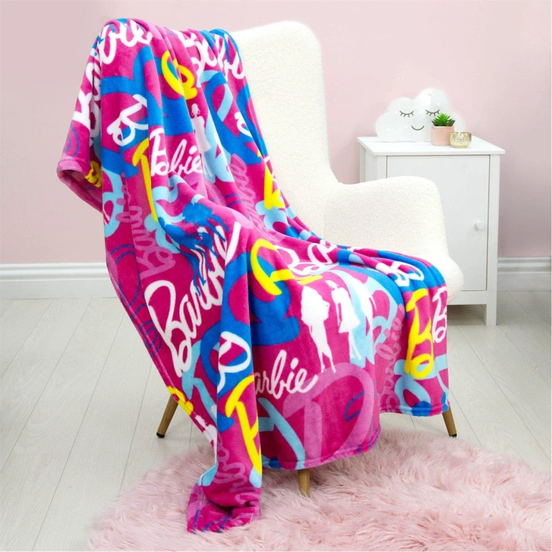 Image of Barbie Unboxed Fleece Blanket Multi
