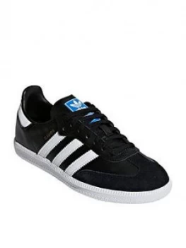 Image of adidas Originals Samba Junior - Black/White, Size 5.5