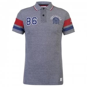 Image of SoulCal Deluxe Sleeve Stripe Polo Shirt - Blue