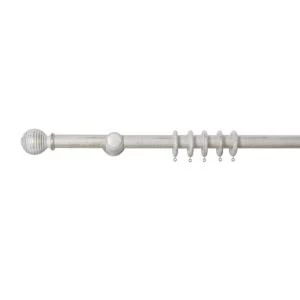 Image of Colours White Fixed Length Curtain Pole L160 cm