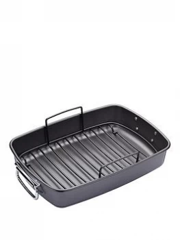 Image of Masterclass Large Non-Stick Roasting Tray With Rack