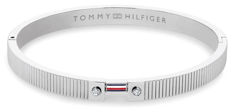 Image of Tommy Hilfiger 2781047 STRIPES Chunky Stainless Steel Bangle Jewellery
