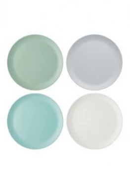 Image of Kitchencraft Colourworks Classic ; Set Of 4 Melamine Dinner Plates