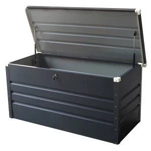 Image of Charles Bentley Garden Metal Storage Chest With Lock