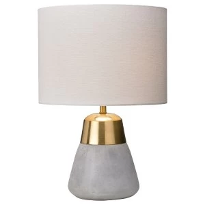 Image of Village At Home Jasper Table Lamp - Gold/Ivory