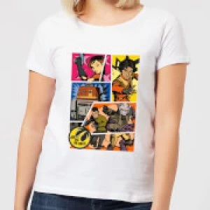 Image of Star Wars Rebels Comic Strip Womens T-Shirt - White - M