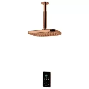 Image of Triton ENVi Brushed Copper Fixed Head Thermostatic Electric Shower - 10.5kW