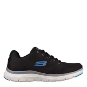 Image of Skechers Flex Advantage 4.0 Waterproof Trainers - Black