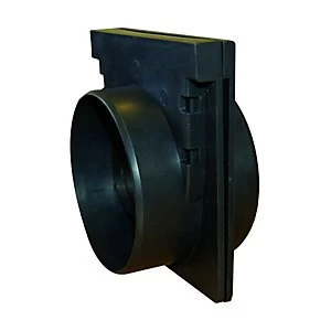 Image of Clark-Drain Black Channel Driveway Grate End Caps - Pack of 2