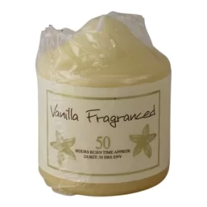 Image of Vanilla Fragranced Pillar Candle, 50hr Burn Time