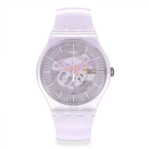 Image of Swatch Pink Mist Pink Silicone Strap Watch
