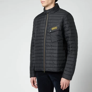 Image of Barbour International Mens Path Quilted Jacket - Black - XL