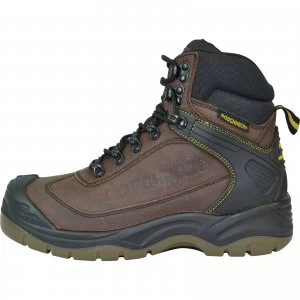 Image of Roughneck Mens Tempest S3 Waterproof Hiker Boots Brown Size 9