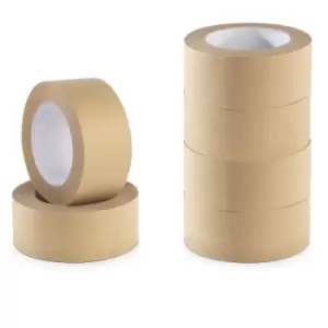 Image of Eco-Friendly Kraft Paper Tape - Set of 6 Pukkr - Brown