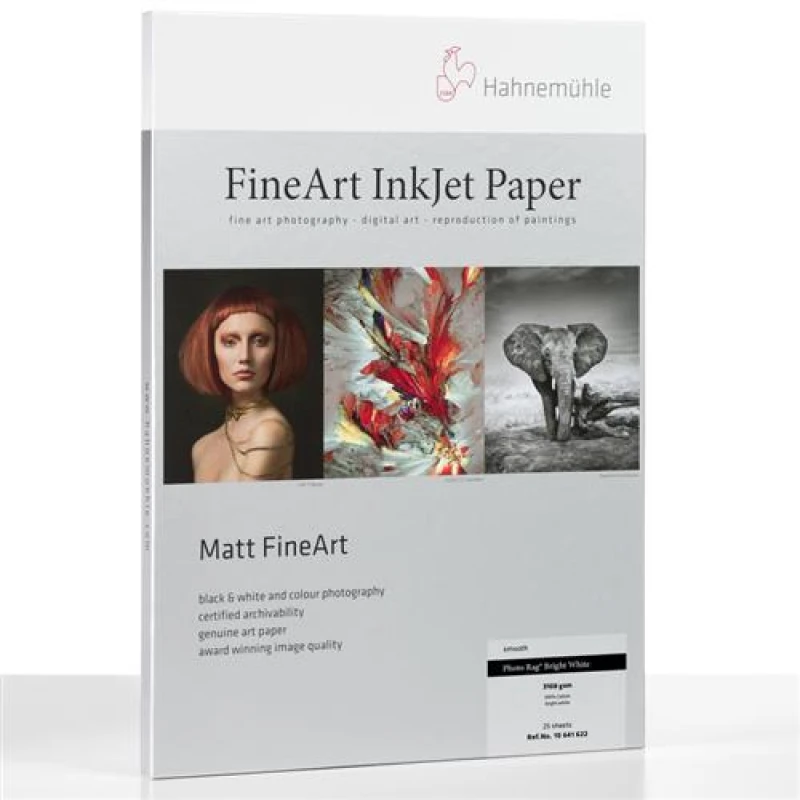 Image of HAHNEMUEHLE PHOTO RAG Bright WHITE-A2 25S-310