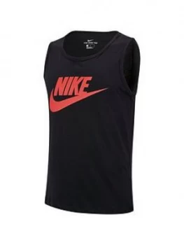 Image of Nike Sportswear Futura Icon Tank - Black/Red