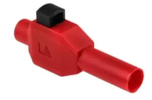 Image of Staubli Red Male Banana Plug - Clamp Termination, 600V, 10A