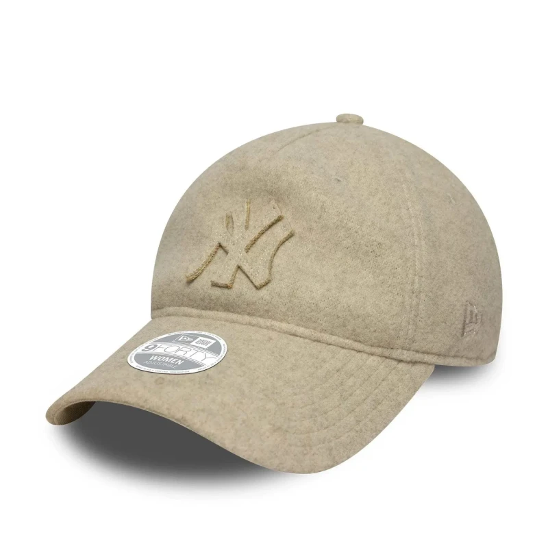 Image of new era New York Yankees 9Twenty womens baseball cap Melton Luxe Beige Female TU
