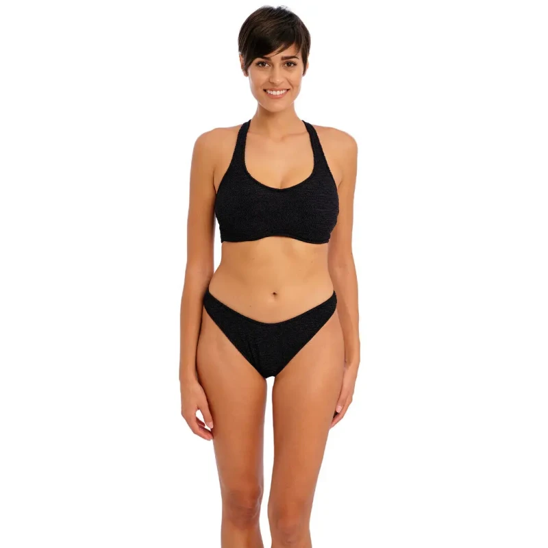 Image of Freya Womens cutaway swimsuit bottoms Freya Ibiza Waves Noir Female XS