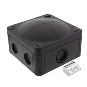 Image of Wiska COMBI Polycarbonate Junction box with clamping terminals Black - 10110740