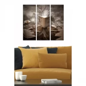 Image of MDF2626284 Multicolor Decorative MDF Painting (3 Pieces)