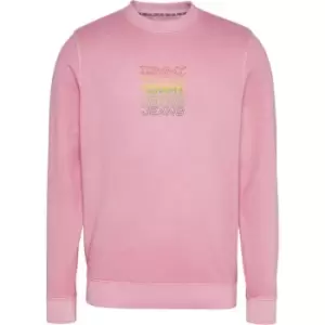 Image of Tommy Jeans Light Crew Sweatshirt - Pink
