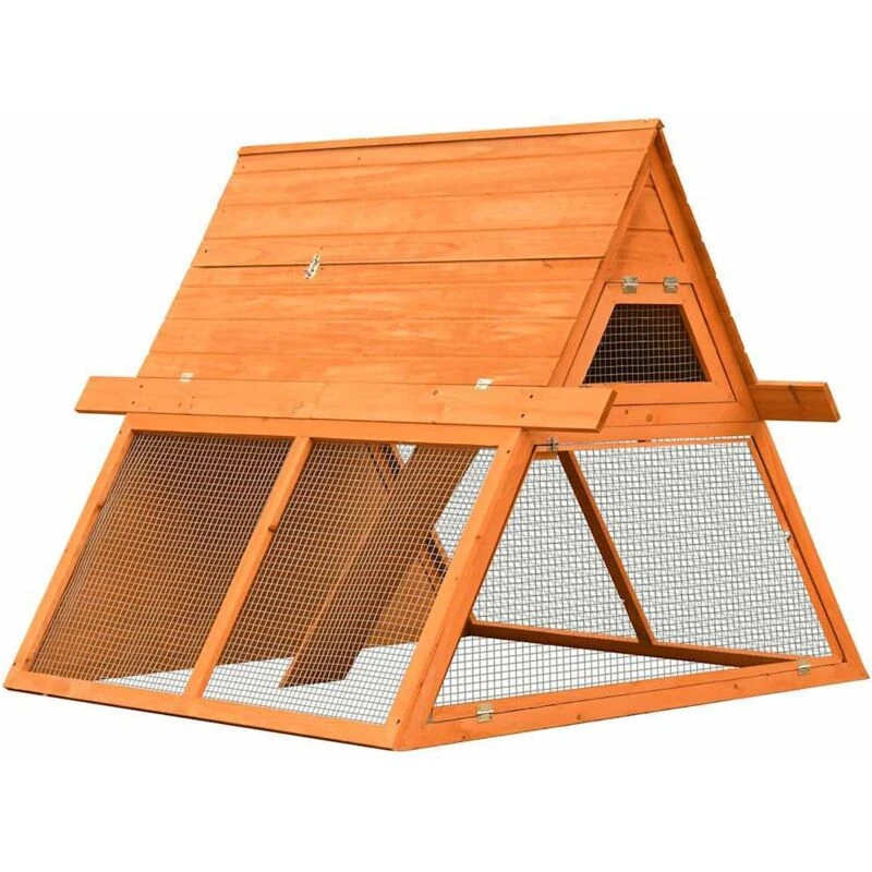 Image of VIDAXL Rabbit Hutch Solid Pine & Fir Wood 152x128x108cm Vidaxl 170643