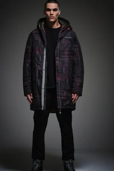 Image of Regatta Christian Lacroix - 'Long Waterproof Padded Jacket' Red