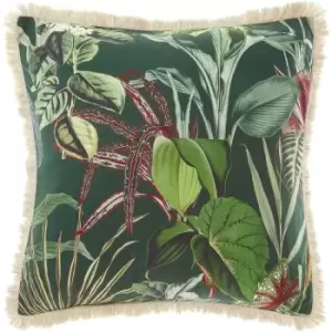 Image of Linen House Wonderplant Square Pillowcase (One Size) (Multicoloured) - Multicoloured