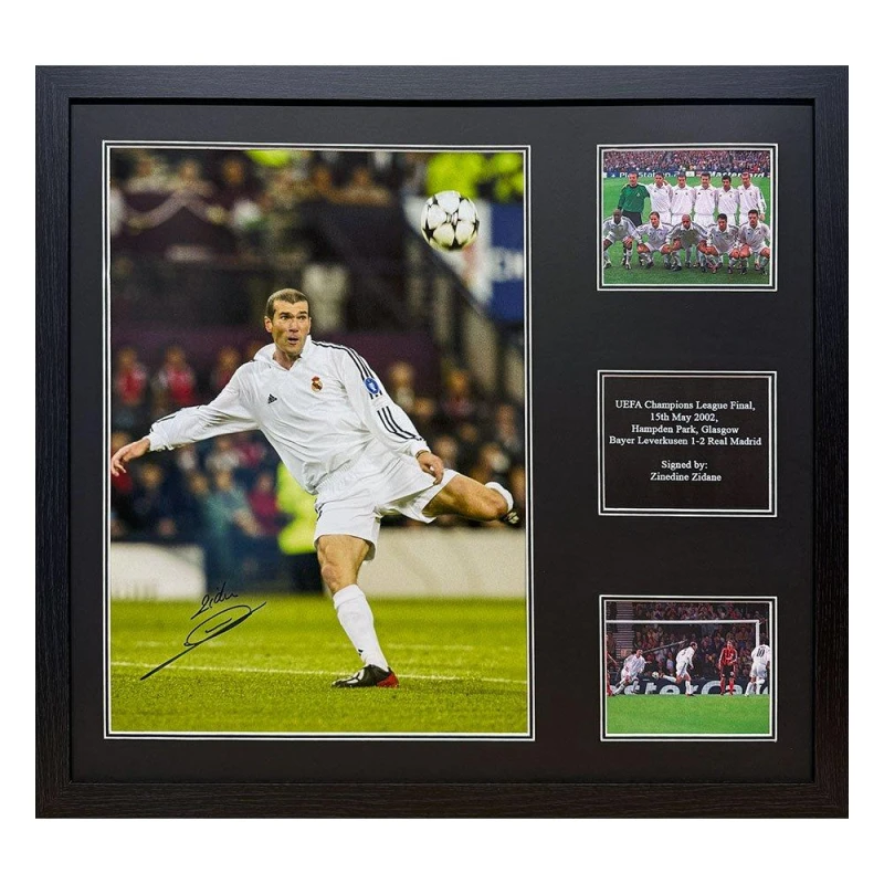 Image of Real Madrid FC Zinedine Zidane Signed Real Madrid photo White unisex One Size