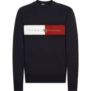Image of Tommy Hilfiger Icon Insert Crewneck - Blue