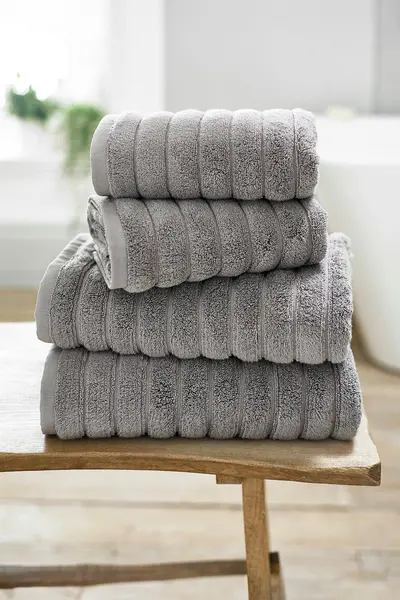 Image of The Lyndon Company Ribbleton Zerotwist Cotton Towels Light Grey