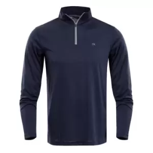 Image of Calvin Klein Golf Harlem Zip Top - Blue