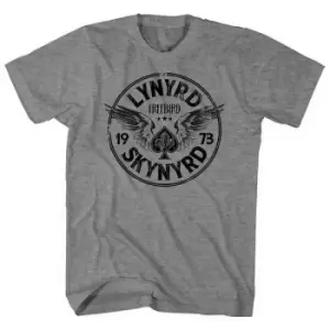 Image of Lynyrd Skynyrd - Freebird '73 Wings Unisex XX-Large T-Shirt - Grey
