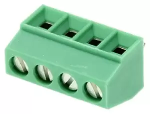 Image of Phoenix Contact MKDS 1/ 4-3.5 4-pin PCB Terminal Strip, 3.5mm Pitch Rows