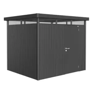 Image of Biohort Highline Metal Shed H3 Standard door 9 x 8 - Dark Grey