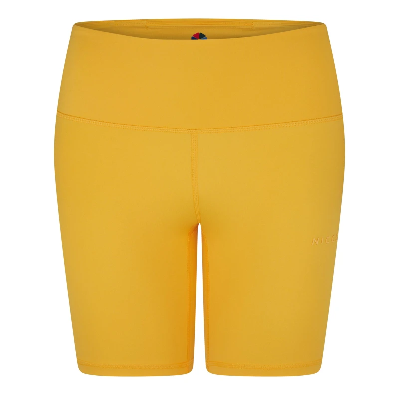 Image of Nicce Anywear Cycling Shorts Womens - Yellow Yellow 8