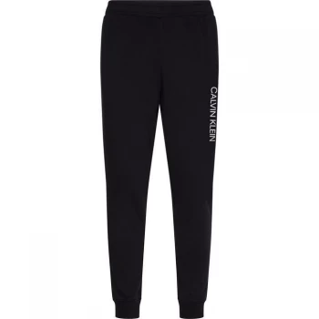 Image of Calvin Klein Performance Essential Logo Joggers - Black/Acid Lime